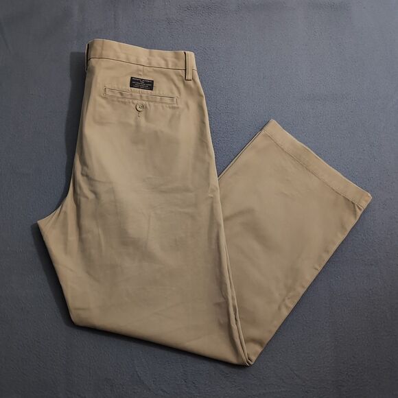 Banana Republic Men 34X30 (36X29.5) Brown Dawson Chino Straight Leg Pants - Picture 2 of 13